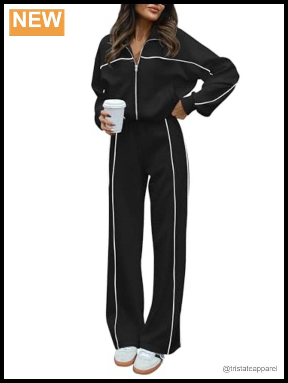 BTFBM Exposed Seam Viscose Blend Oversized Sweatsuit Women Loungewear Gym